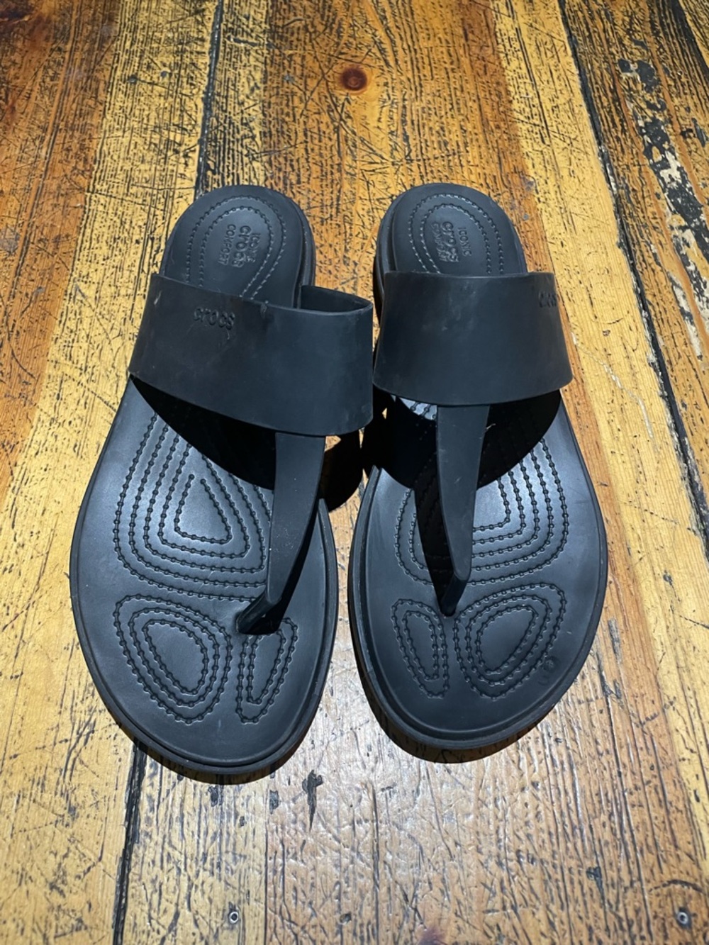CROCS Black Women's Thong Sandals